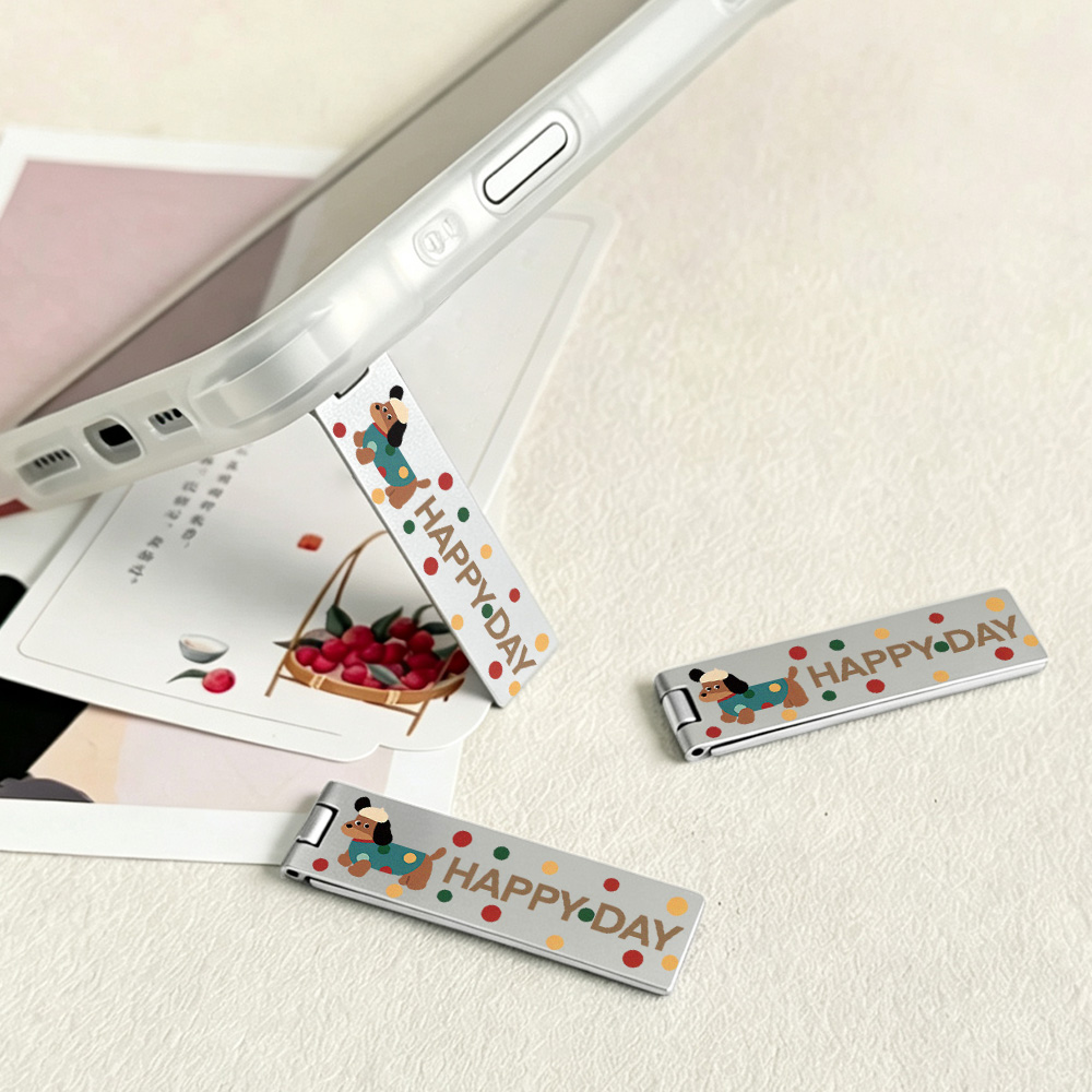 Desk Phone Stand - Ultra-thin Invisible Phone Kickstand Folding Back