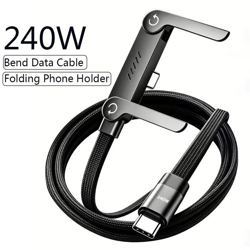 Desk Phone Stand - 240W PD Fast Charging Type C