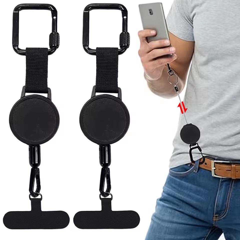 Phone Accessories - Retractable Anti-Theft Phone Holder Smartphone Safety