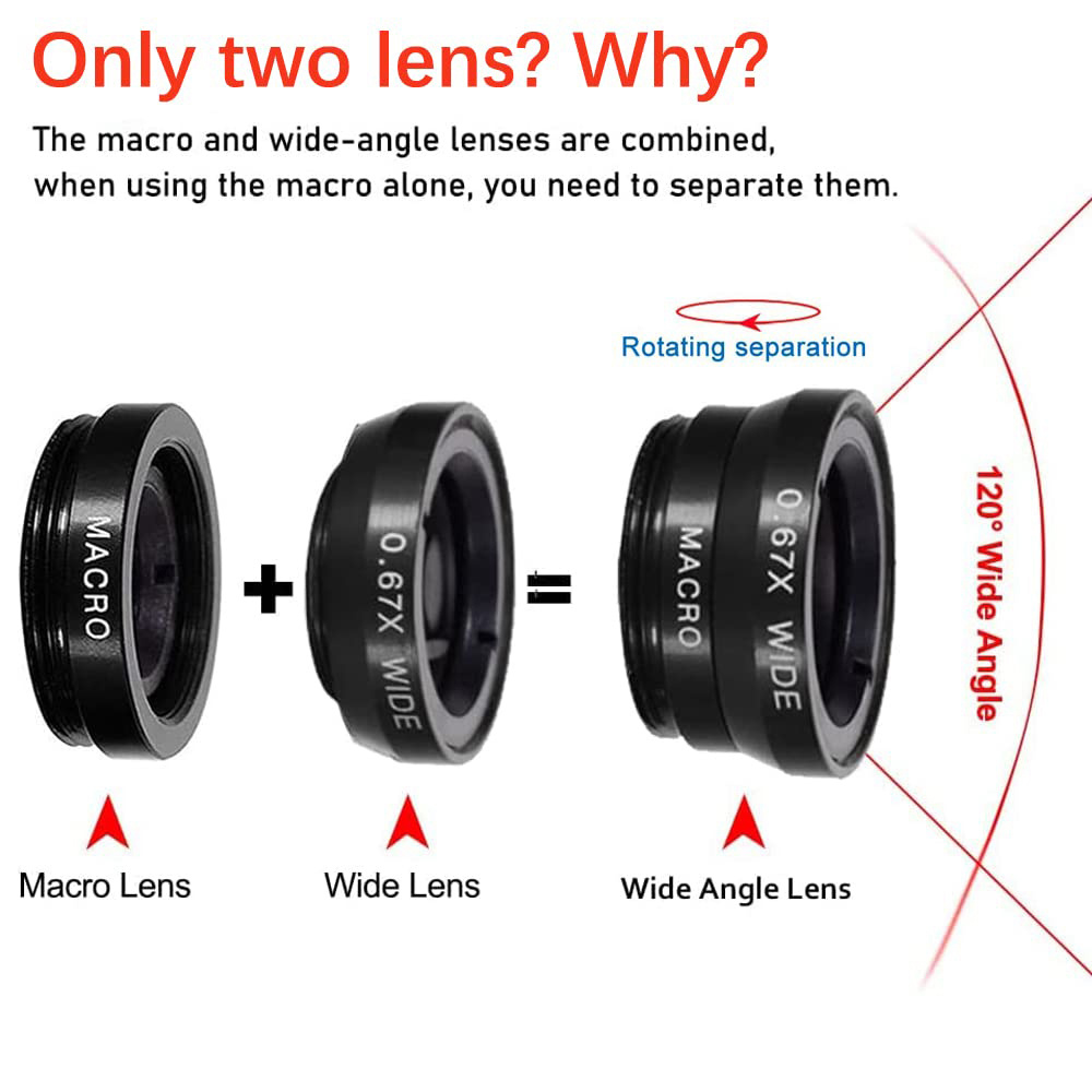Universal 3 in 1 Fish Eye Lens - огляд і ціна Lens Camera Clip
