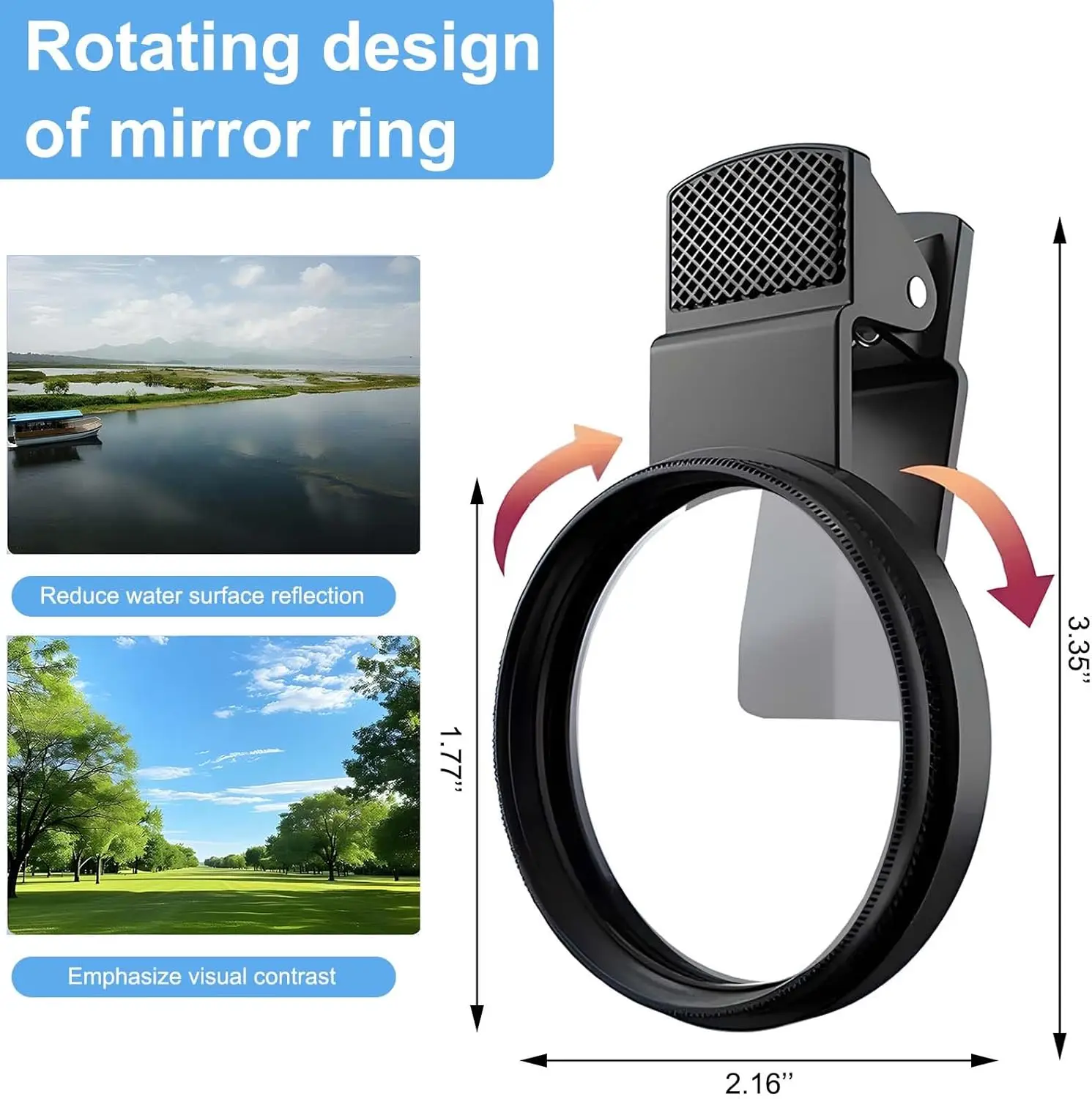 MINI 52mm Clip-on Phone Filter - огляд і ціна Lens Camera Clip