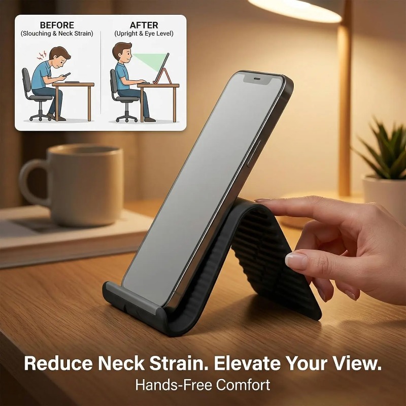 Flexible Foldable Silicone Pho - огляд і ціна Desk Phone Stand