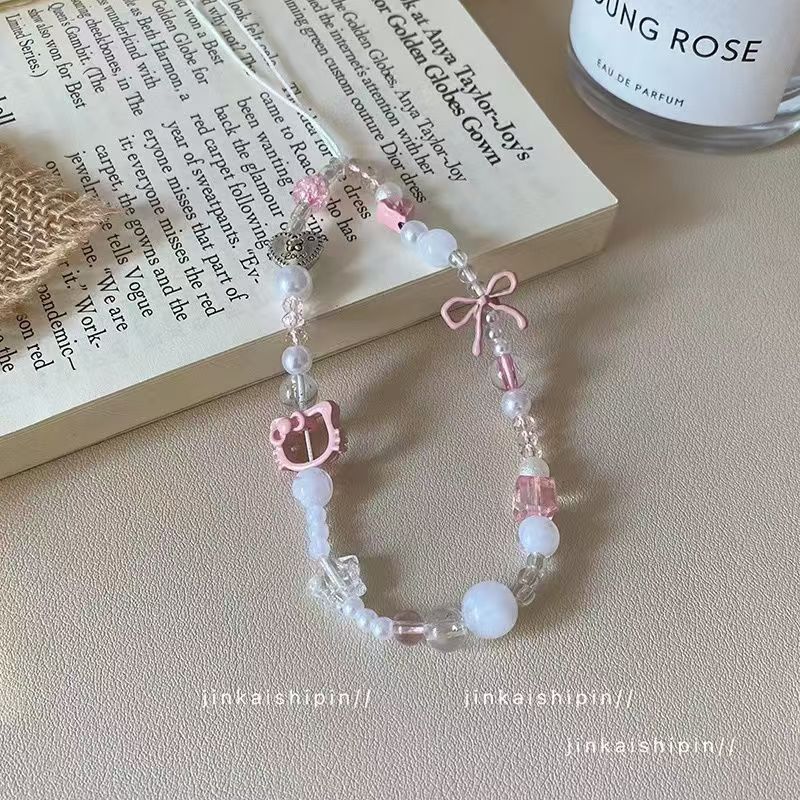 rendy Y2K Pink Bow Kitty Beade - огляд і ціна Phone Accessories For Teens