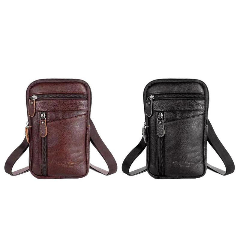 Men Genuine Leather Bag Vertic - огляд і ціна Phone Accessories Men