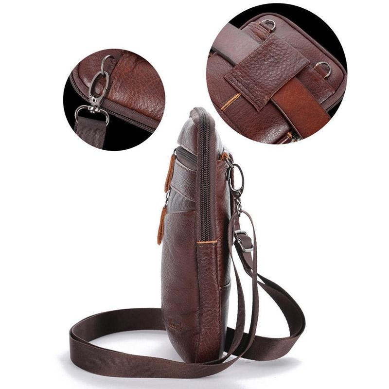 Men Genuine Leather Bag Vertic - огляд і ціна Phone Accessories Men