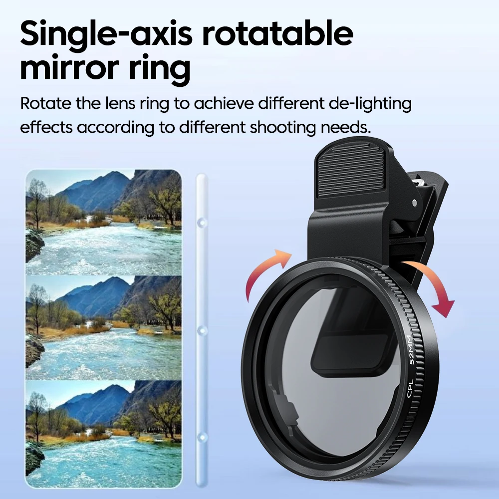 52mm CPL Mobile Phone Lens Fil - огляд і ціна Lens Camera Clip