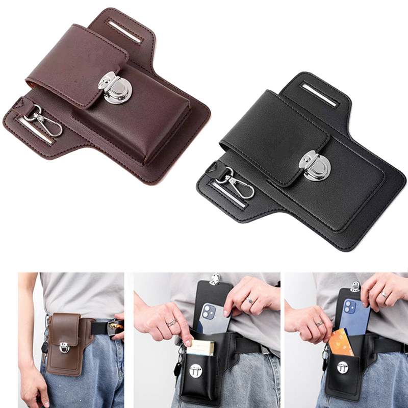 Fashion Men Multi-function PU  - огляд і ціна Phone Accessories Men