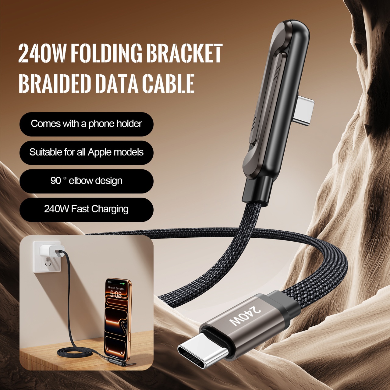 240W PD Fast Charging Type C t - огляд і ціна Desk Phone Stand
